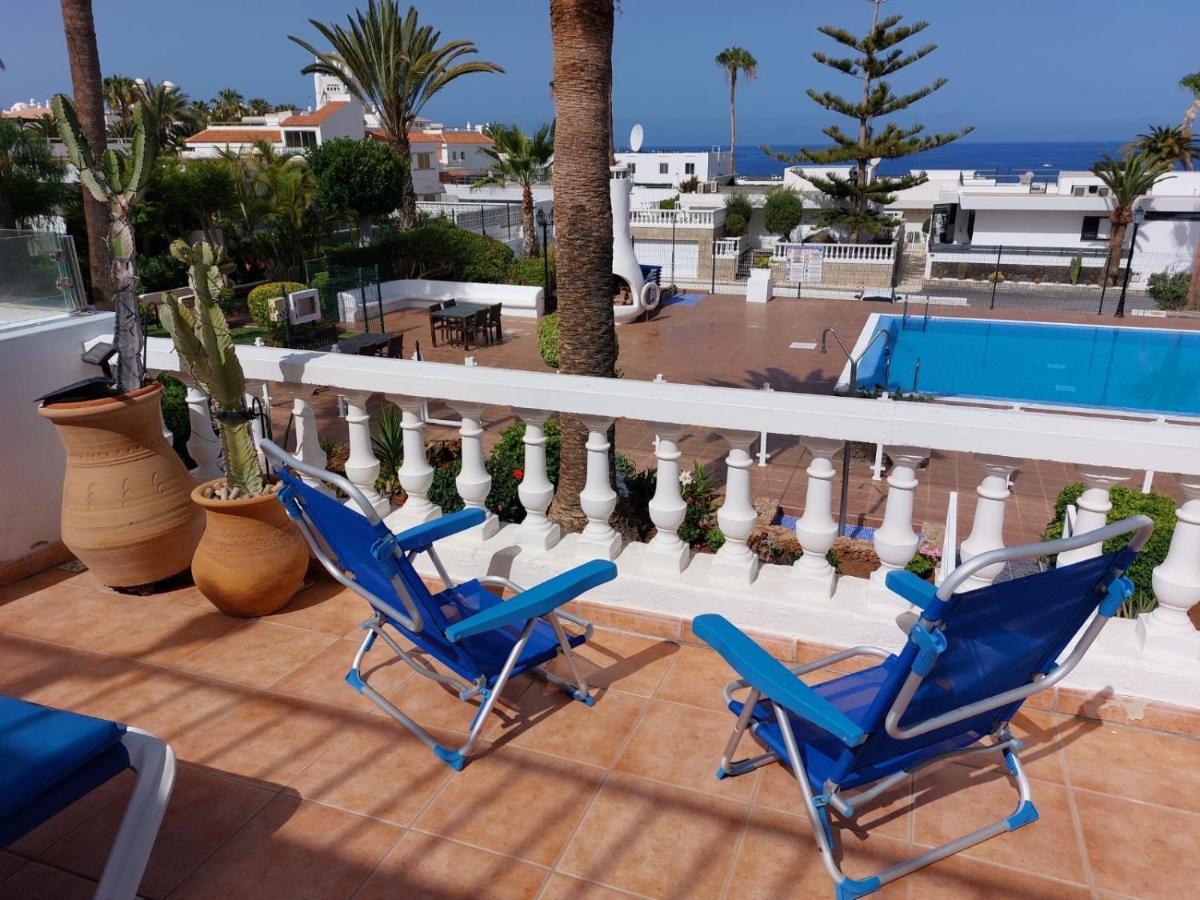 First Line Villa Floor Studio Apartment With Amazing Sea View Air Conditioned Just 50M From The Beach Costa Adeje (Tenerife) Exterior foto